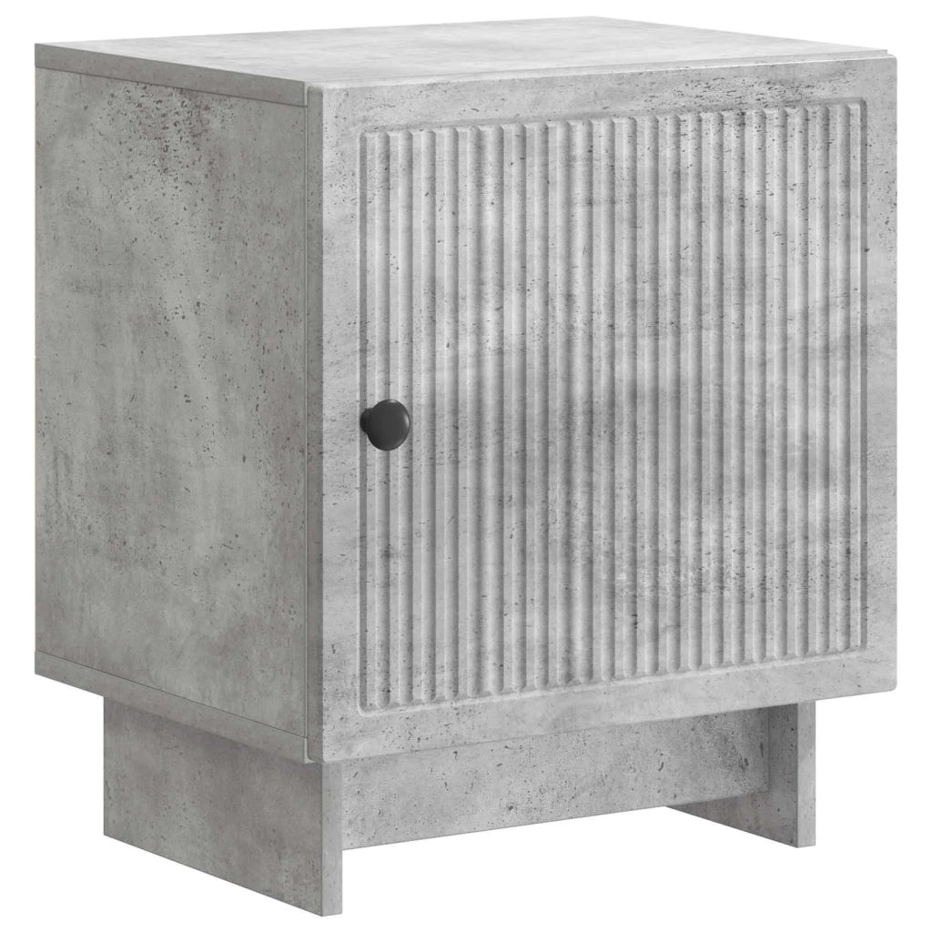 Set di 2 Comodini | Armadio da Notte | Mobiletto da notte Grigio Cemento 43 x 34,5 x 50 cm