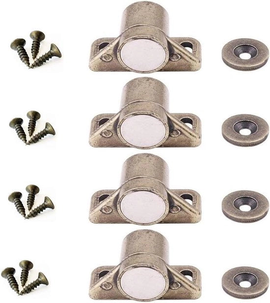 Magnetopignora per porte e mobili - Chiusura e fermatura porte - Set da 4 pezzi