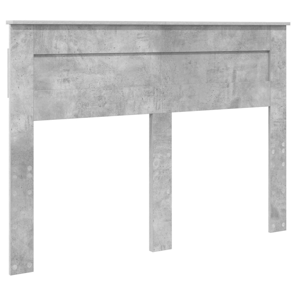 Struttura del letto con testiera Grigio cemento 160 x 200 cm