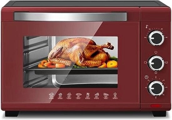 Mini forno autonomo - Piccola cucina - Rosso - 28L
