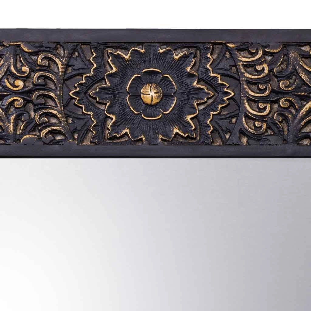 Specchio rettangolare in legno