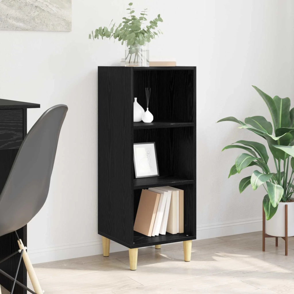 Credenza Rovere Nero 34,5 x 32,5 x 90 cm Legno multistrato 880963