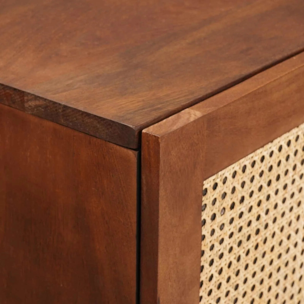 Mobile alto Marrone 40 x 33,5 x 110 cm Legno di mango massello 4018909