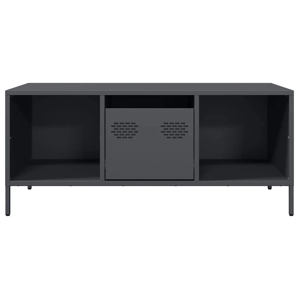Tavolino Antracite 101,5x50x43,5cm in Acciaio Laminato a Freddo 851276