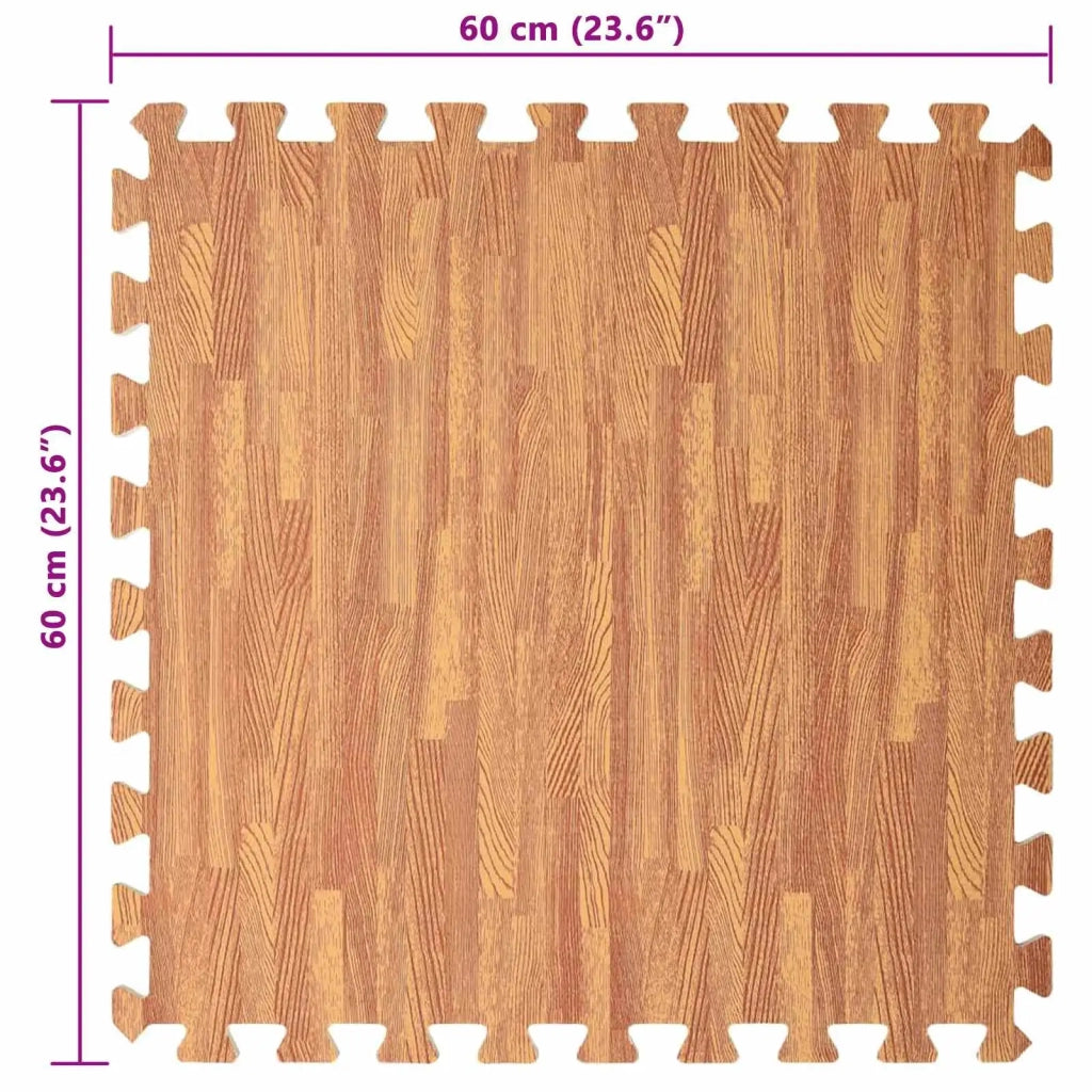 Tappetino per piscina 12 pz legno 4,32 ©O Schiuma EVA CFW5317367