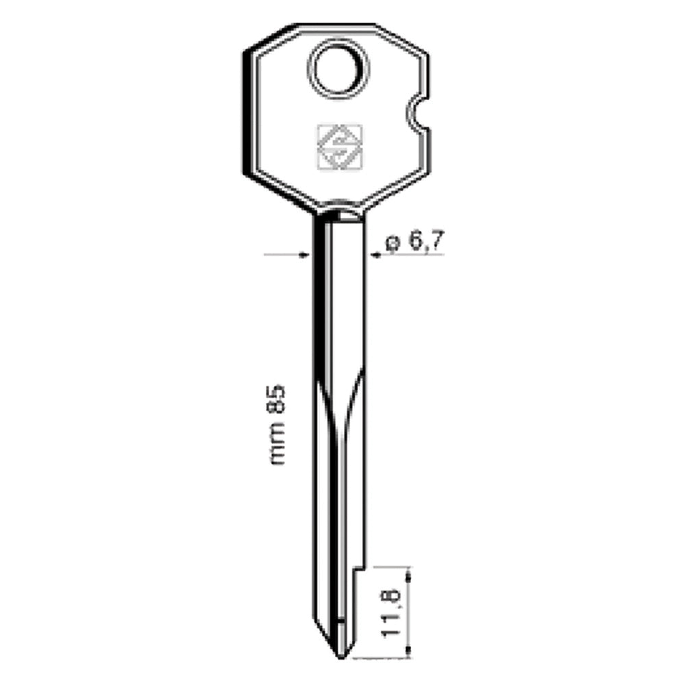 CHIAVI A CROCE XY1- 5 pezzi  - SILCA
