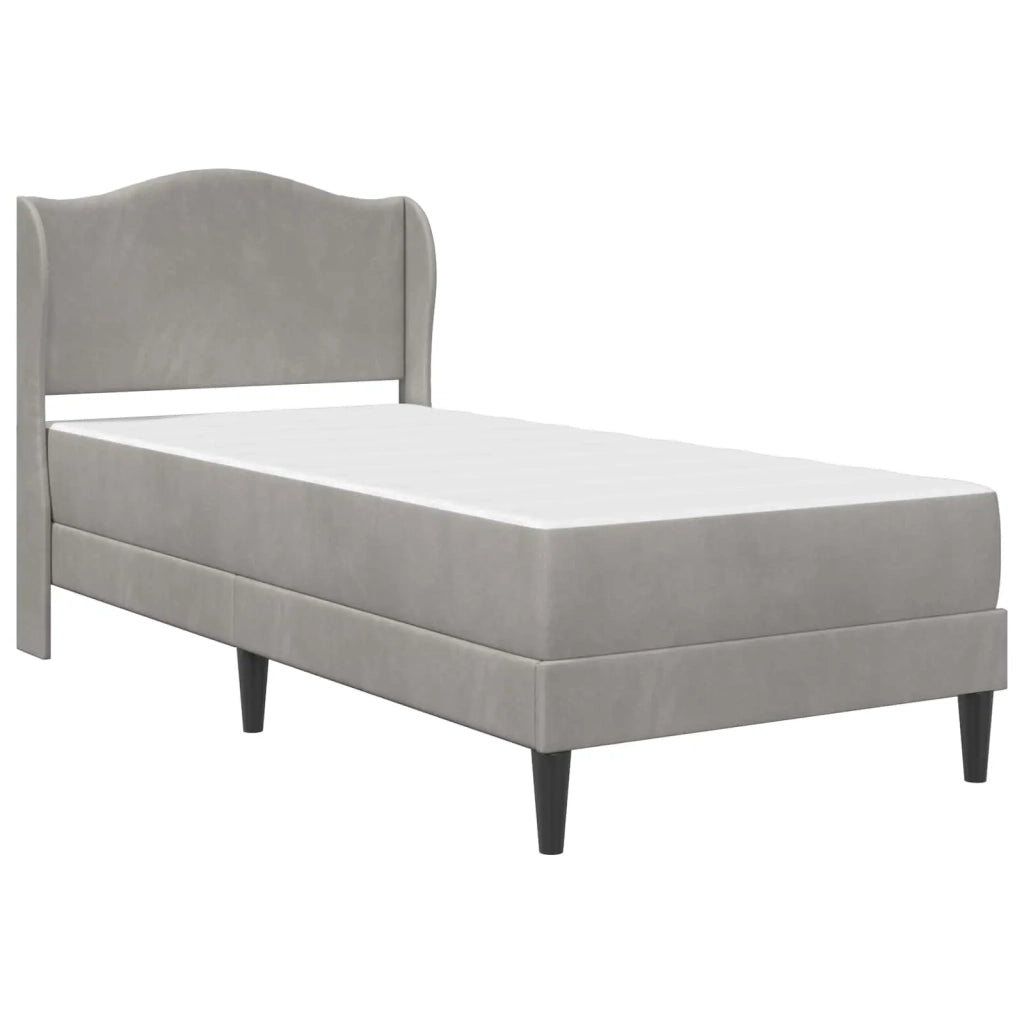 Struttura del letto Grigio Chiaro 90 x 200 cm Velluto 3415178