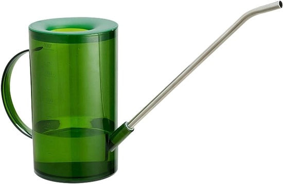 Giocatore di piante con lunga canna da 1 l - per piccole piante, fiori e piante grasse (verde)