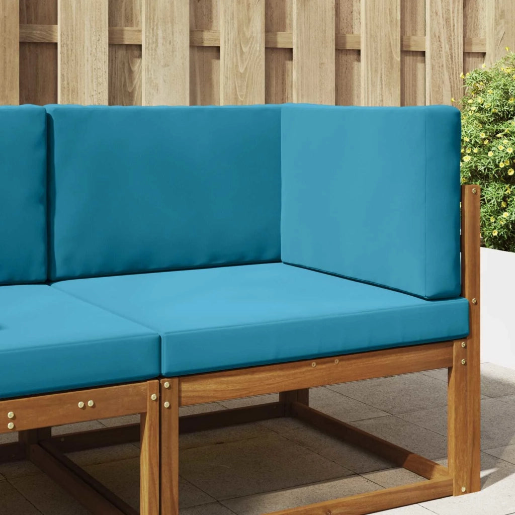 Cuscino per divano da esterno 3 pcs Blu Reale Poliestere 900873