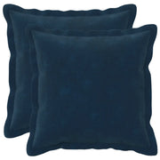 Cuscino 2 pz HOUTEN Blu 40 x 40 cm Fleece in microfibra 932968