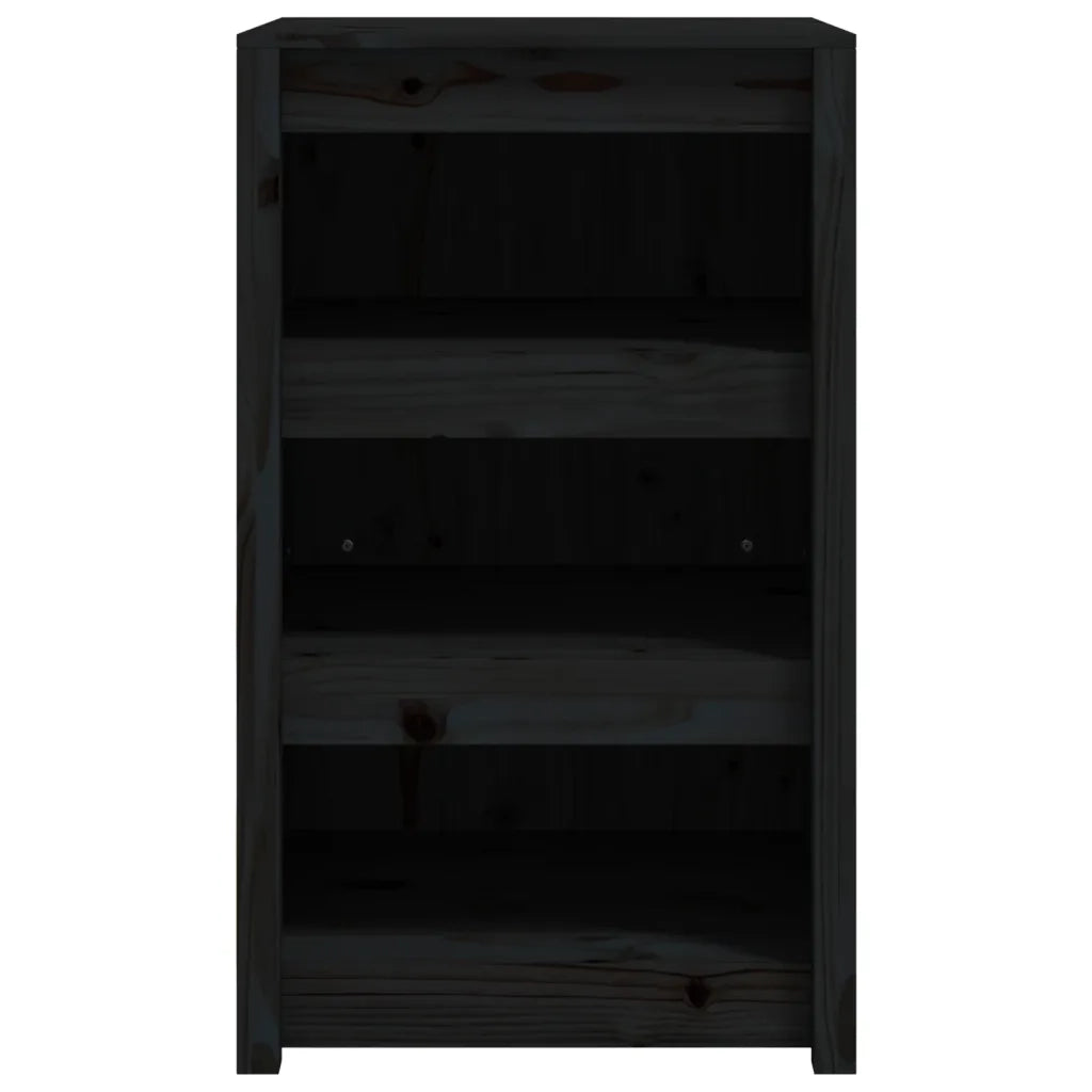 Armadietti da cucina da esterno modulo design rustico giardino contenitore 55 x 55 x 92 cm in legno nero 02_0049233