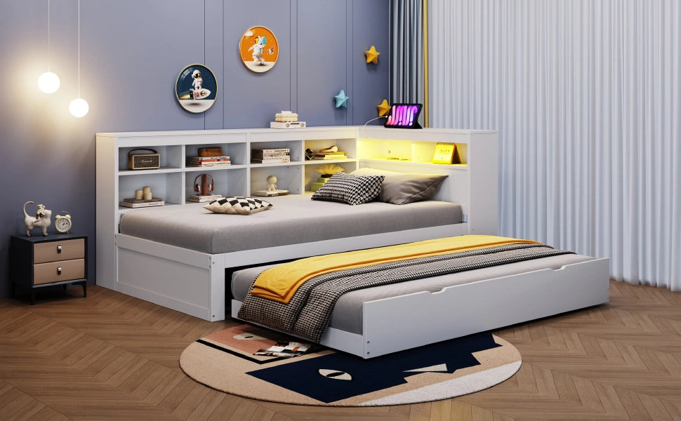 letto in legno bianco 116 x 222;3 cm