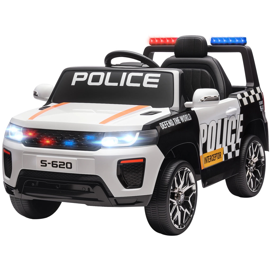 Auto Polizia Bambini Telecomando ¨C Zephmum ¨C Bianco