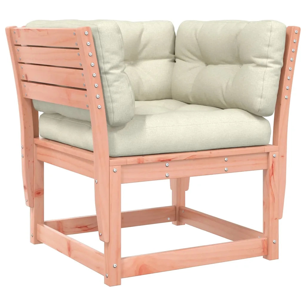 Divano Giardino Braccioli con Cuscini-Sofa da Giardino-Divanetto da esterno Legno Massello di Douglas