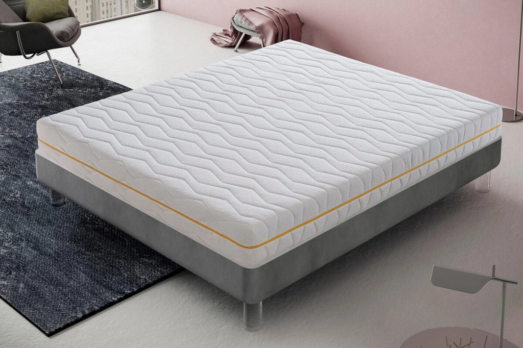 Materasso Piazza e Mezza 140x190 Memory Foam - Alto 20 cm - Sfoderabile - Rigidità H3 - Memory Massaggiante