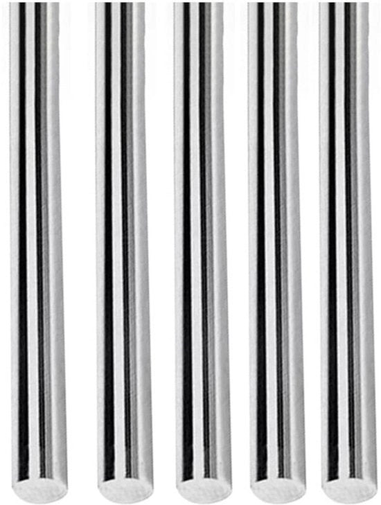 Stecchi Rondi in Acciaio Inox - Stecchi Robusti - 1mm - 150mm - Stecchi per Tornio - Kit di Fai da Te - Modello Auto - Aereo - Adatto per Fai da Te - Acciaio Inox Zavorrato 5 pezzi.