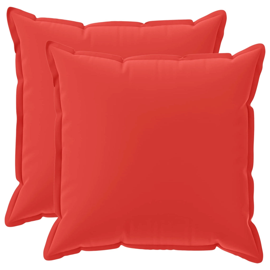 Federa 2 pz HOUTEN Rosso 80 x 80 cm Poliestere 921735