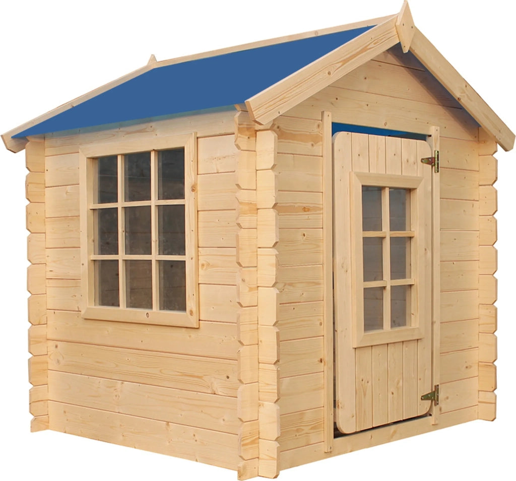 Casetta per Bambini - L111xL113xA121cm/0,9 m2 - Timbela M570M-1 (tetto blu)