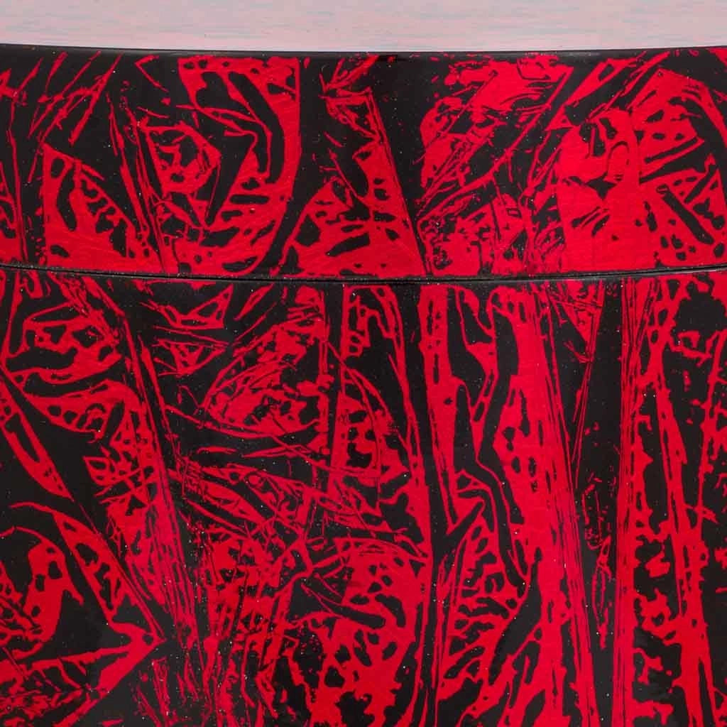 Scatola in ceramica rossa 25x25x13h