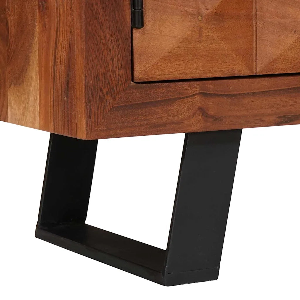 Mobile TV con lo scaffale marrone ambrato 112 x 30 x 48 cm 4104019