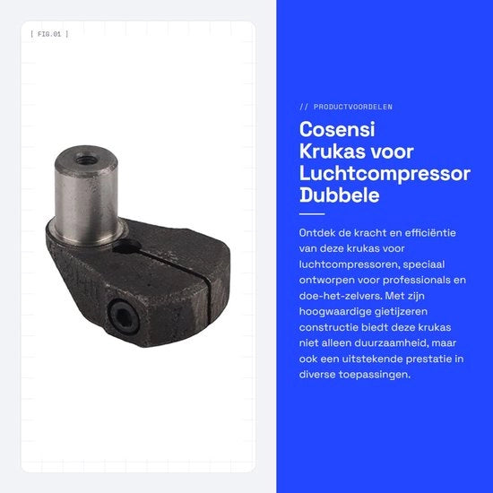 Compressore a doppio cilindro V a guscio in ghisa - Luce compressore - Leggero - 20x22mm - Duraturo - Componente compressore