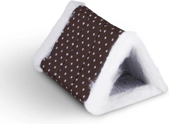 Tunnel per gatto marrone 2-in-1 - letto/letto da dormire per gatti - Öko-Tex - grotta trasformabile in letto per gatti - panca per gatti con forma fissa casa per gatti