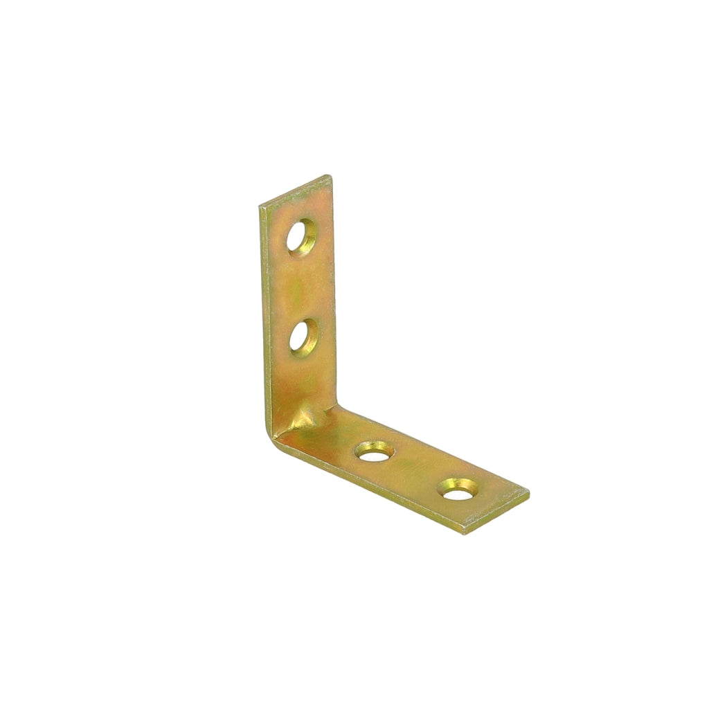 Lastrine di giunzione ad angolo - 70 x 70 mm. - zincato giallo - 4 pz.