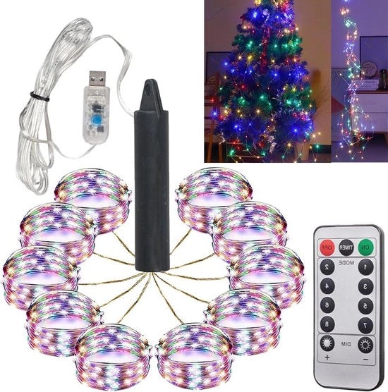 Cavo di illuminazione 10 pezzi 2 metri filo di rame cavo di illuminazione USB 20 perle LED impermeabile per illuminazione di vetro DIY varie scene luce da festa - illuminazione di festa