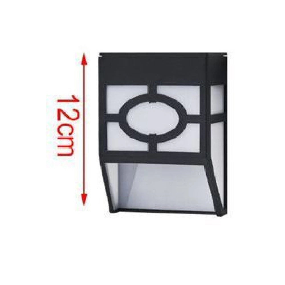 Trade Shop - Lampada Applique Ad Energia Solare Da Muro Parete Led 12 Cm Per Giardini 2003002 -
