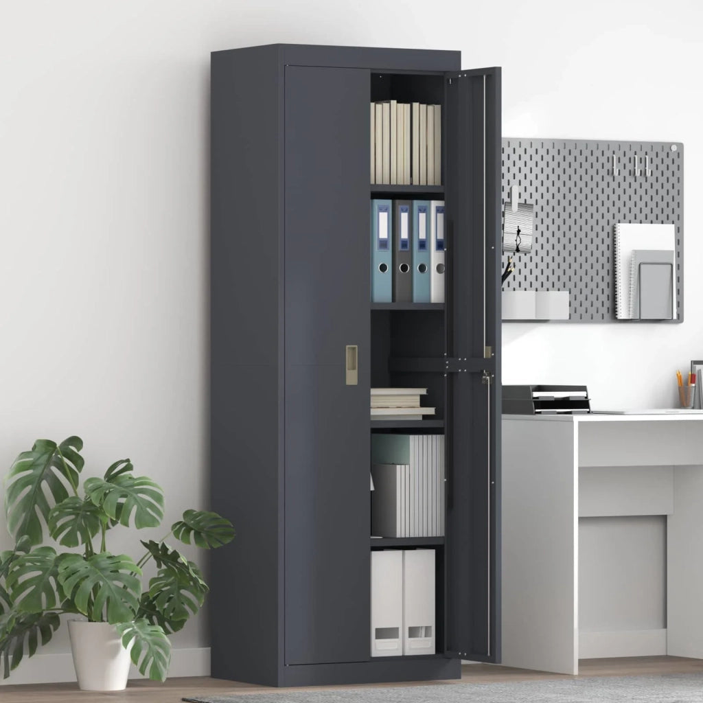 Armadio Antracite 60 x 40 x 180 cm Acciaio