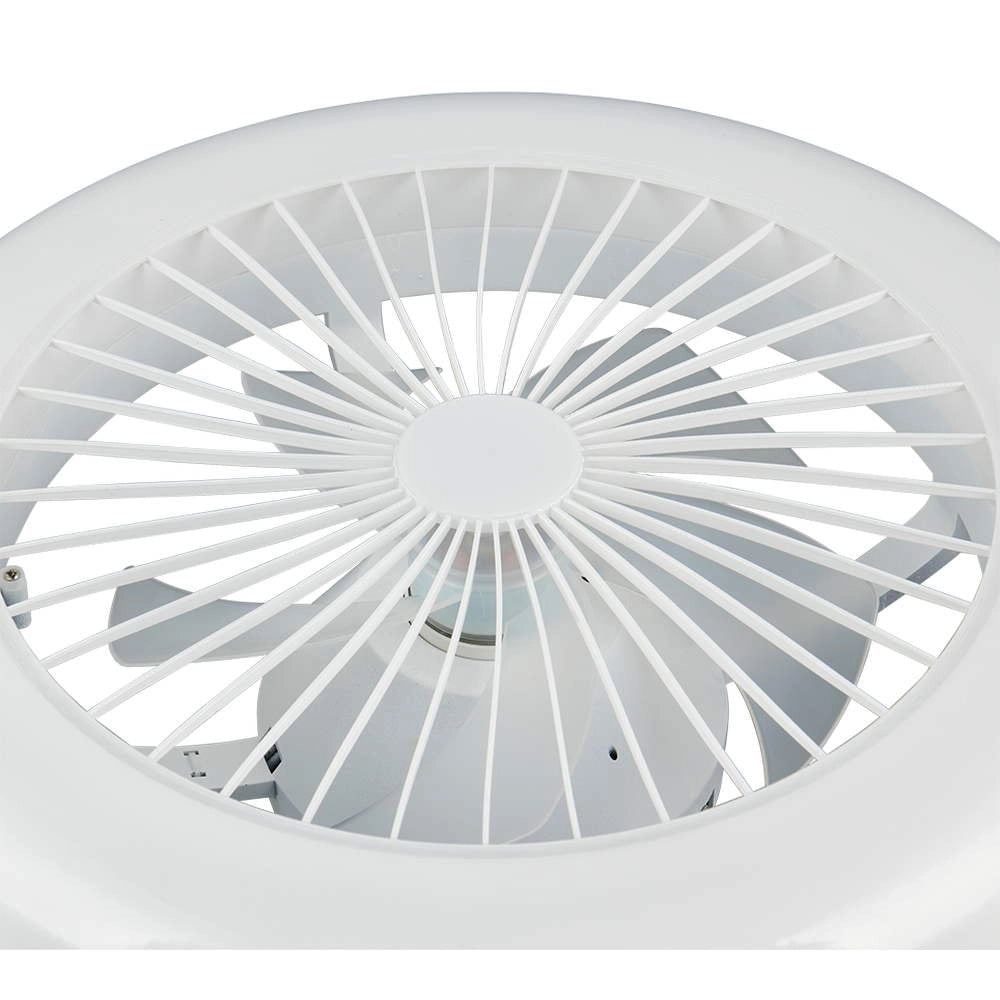 Ventilatore da Soffitto con Plafoniera LED 13W Timer Mora Trio