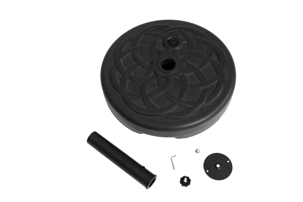 Base per Ombrellone ¨C Minimal ¨C Materiale Metallo Colore Nero