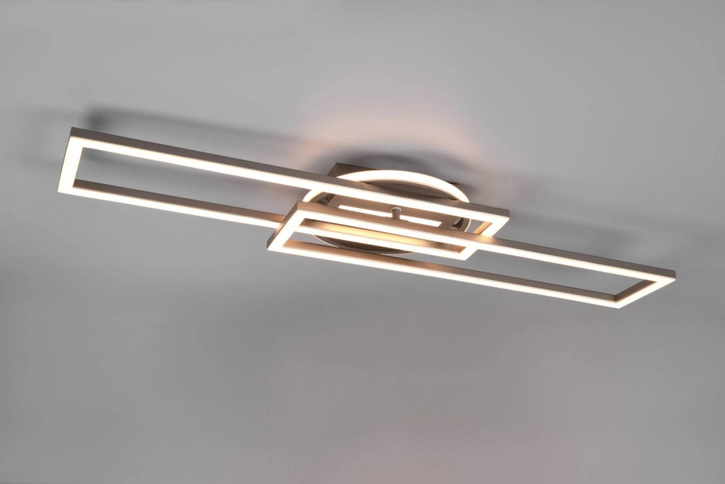 Plafoniera LED moderna RL Twister argento 30W 4500lm