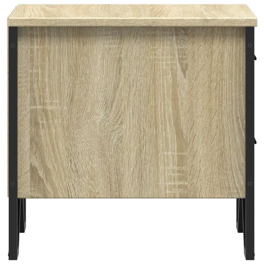 Comodini 2 pz-Set di 2 Tavolino da notte Rovere Sonoma 40x41x40 cm in Legno Multistrato