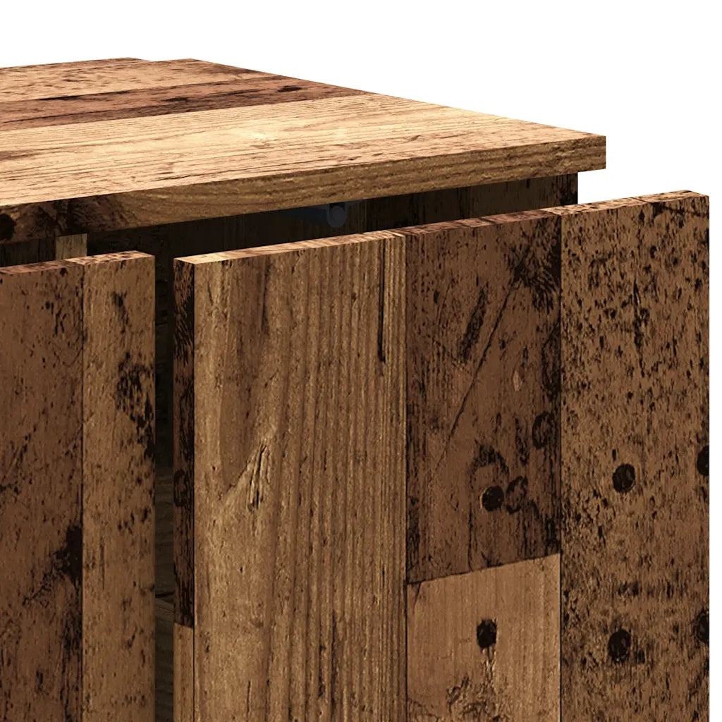 Mobile Porta TV Legno Vecchio 80x34x30 cm in Legno Multistrato 856012