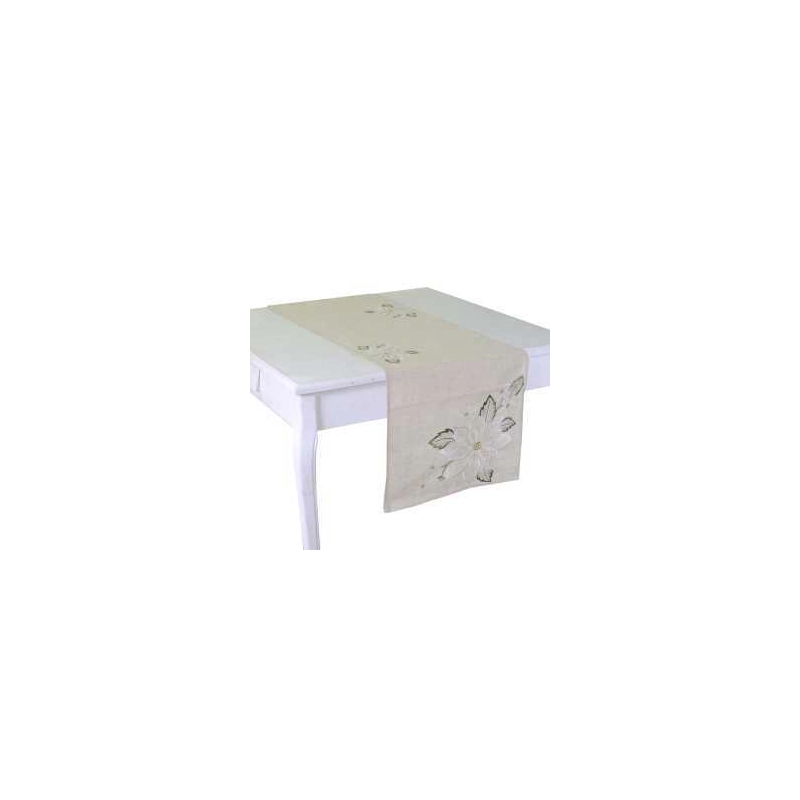 Runner tessuto stile 10 beige cm 40x140