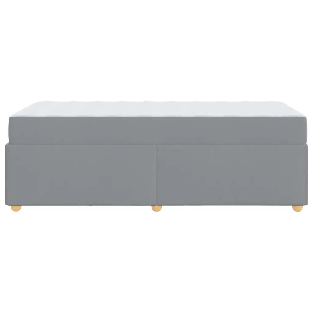 Struttura del letto Grigio chiaro 90 x 200 cm Tessuto