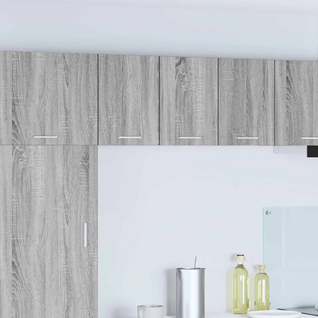 Armadio pensile Grigio Sonoma e Bianco 30 x 31 x 40 cm 884124