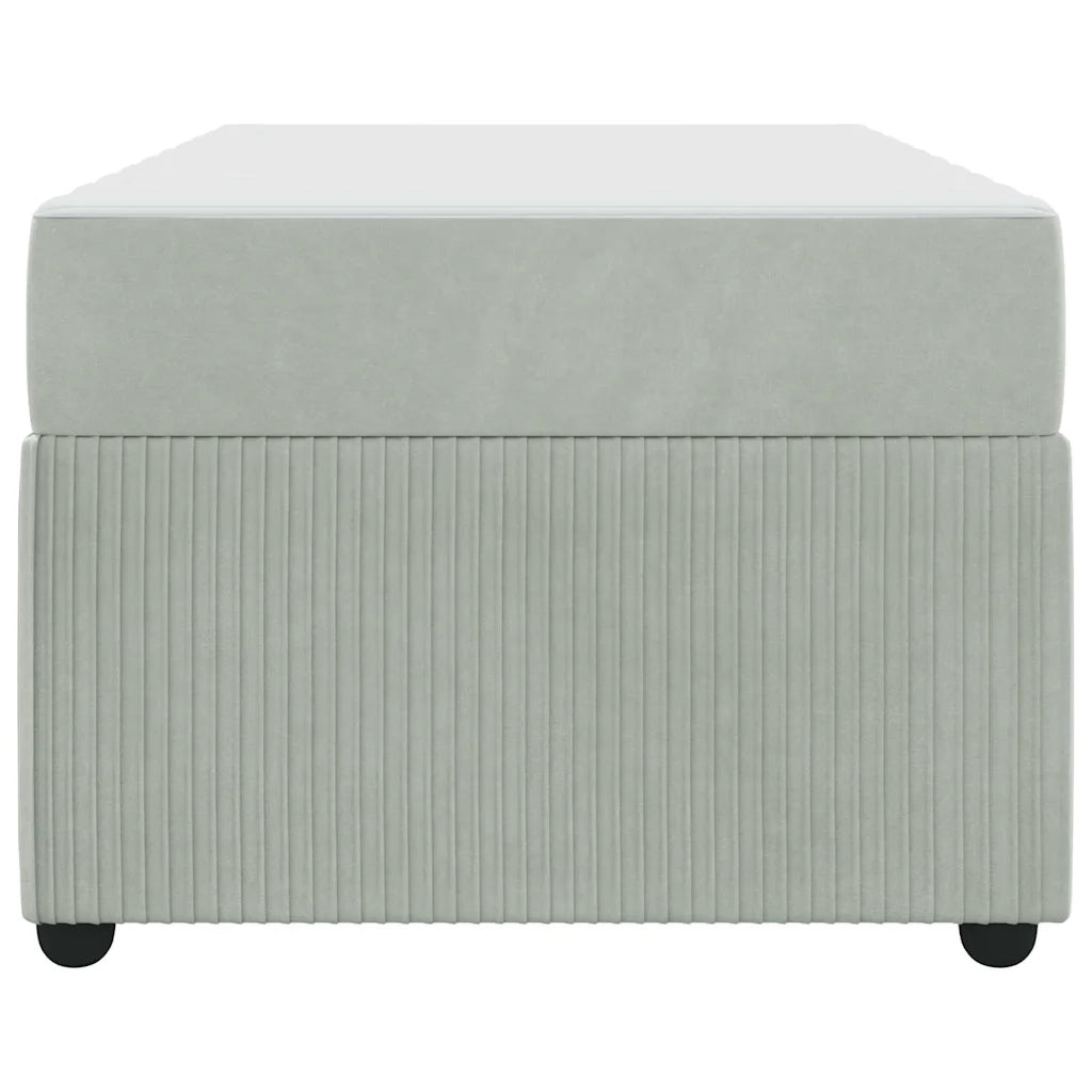 Struttura del letto Grigio chiaro 80 x 200 cm Tessuto