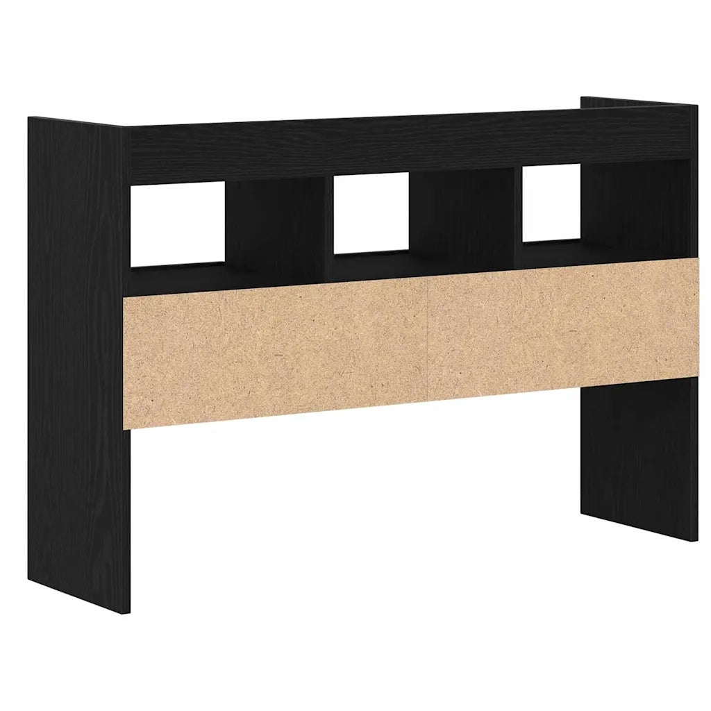 Credenza-Buffet-Armadio da cucina Rovere Nero 105 x 30 x 70 cm Legno multistrato