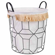 Cesto in metallo e tessuto D36x36/43