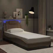 Giroletto Viana con LED senza Materasso Cappuccino 90x200 cm
