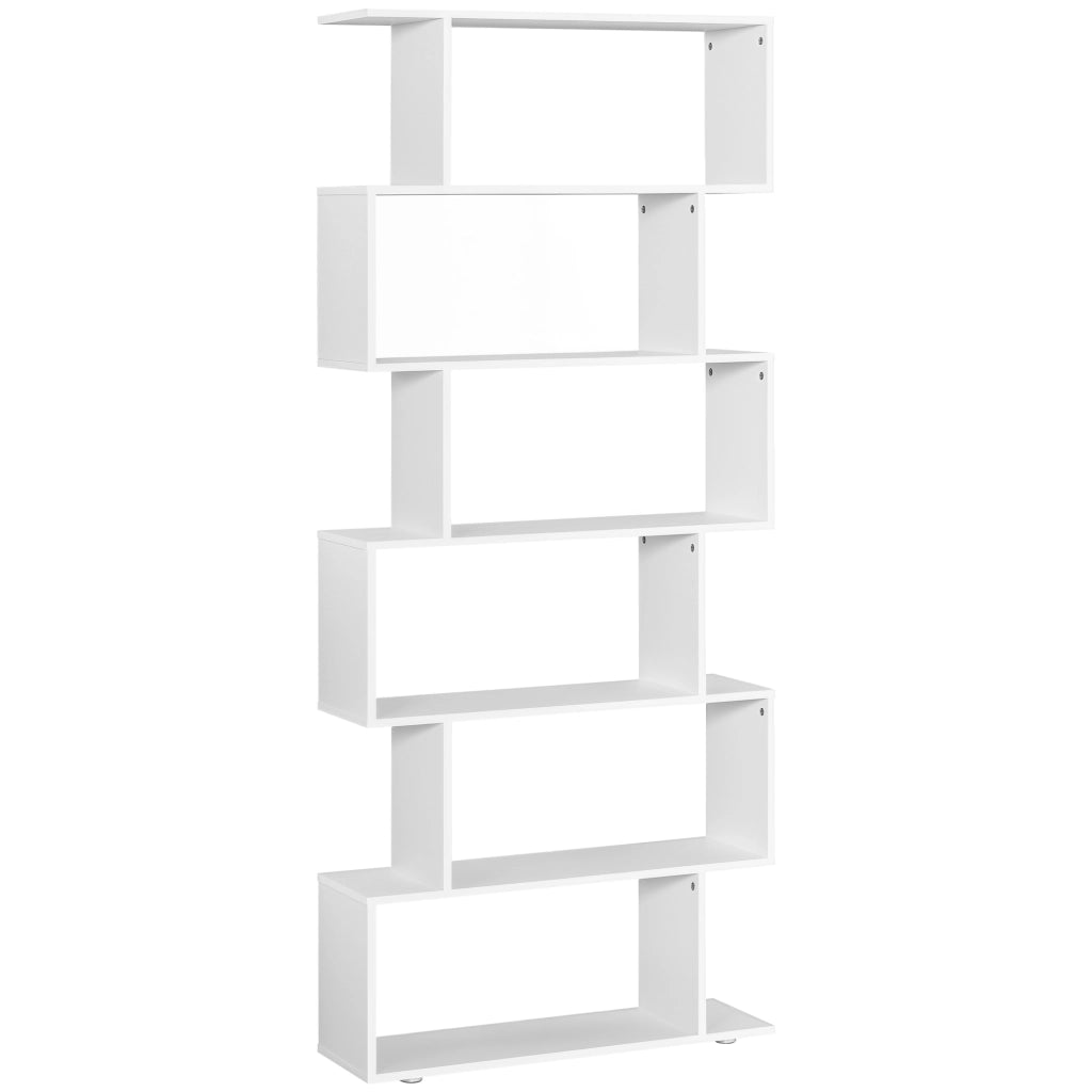 Libreria in Legno con Ripiani ¨C Minimal ¨C 80x24x191 Bianco