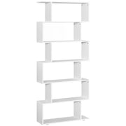 Libreria in Legno con Ripiani ¨C Minimal ¨C 80x24x191 Bianco