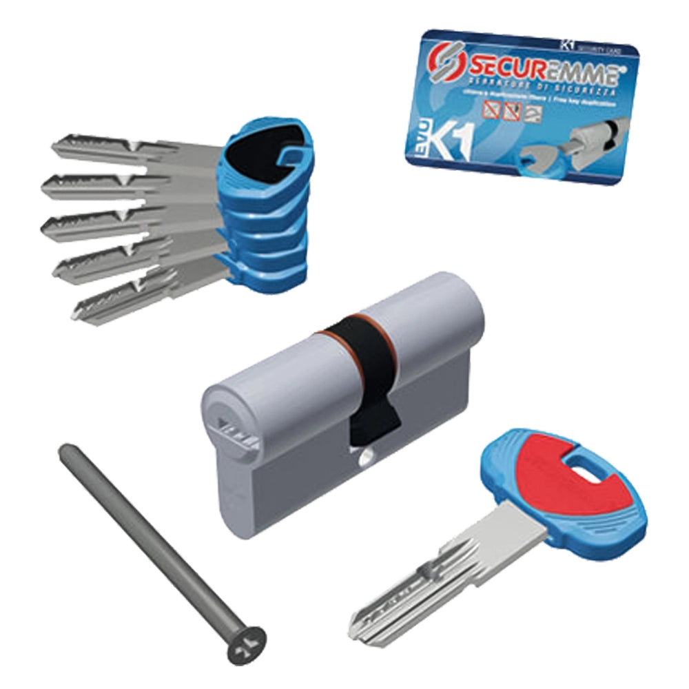 CILINDRO SAGOMATO 'EVOK1' mm 35 + 40 = 75  - SECUREMME