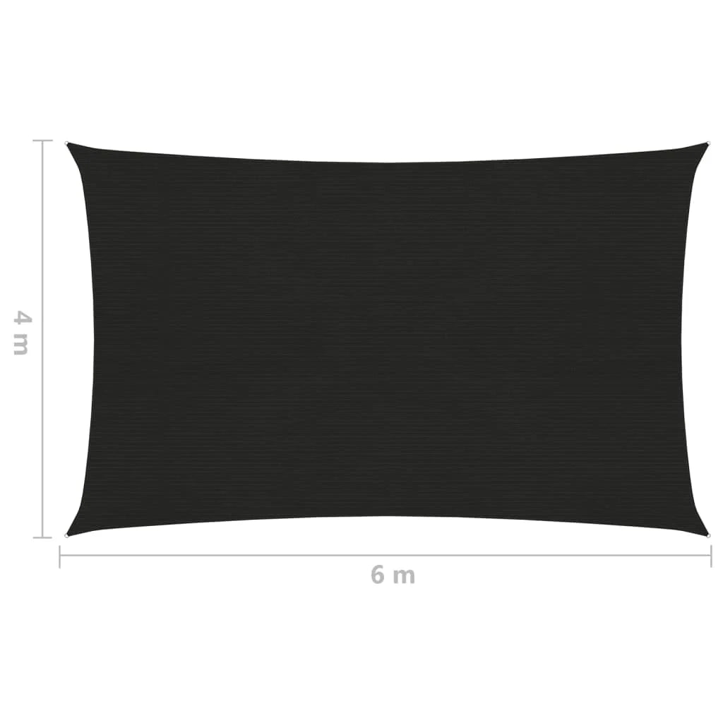 Telo tenda a vela parasole 160 g/m² 4 x 6 m HDPE nero 02_0009216
