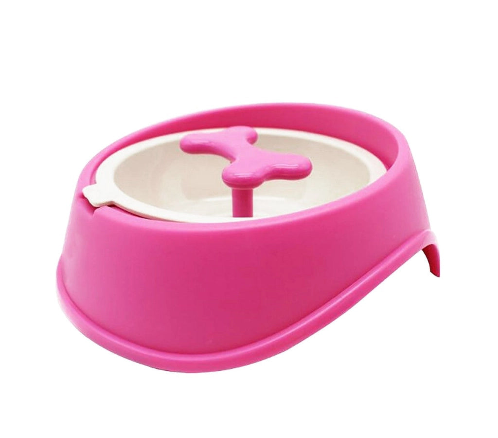 Ciotola sport per cani gatti 20 cm anti-soffocamento e migliore digestione Rosa