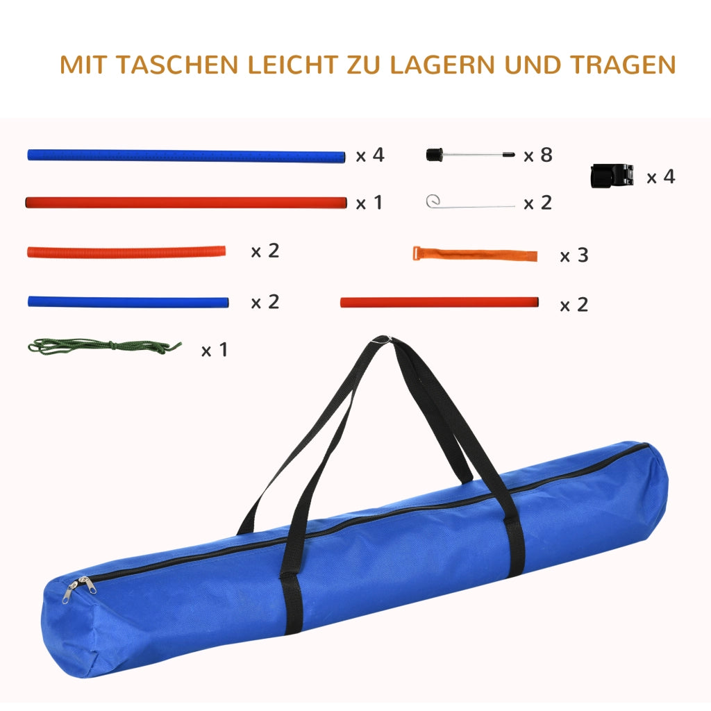 Set Agility per Cani ¨C Minimal ¨C Blu+Rosso
