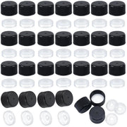 50 Stuks Schroefdoppi con Verloopstuk in Plastica Nera