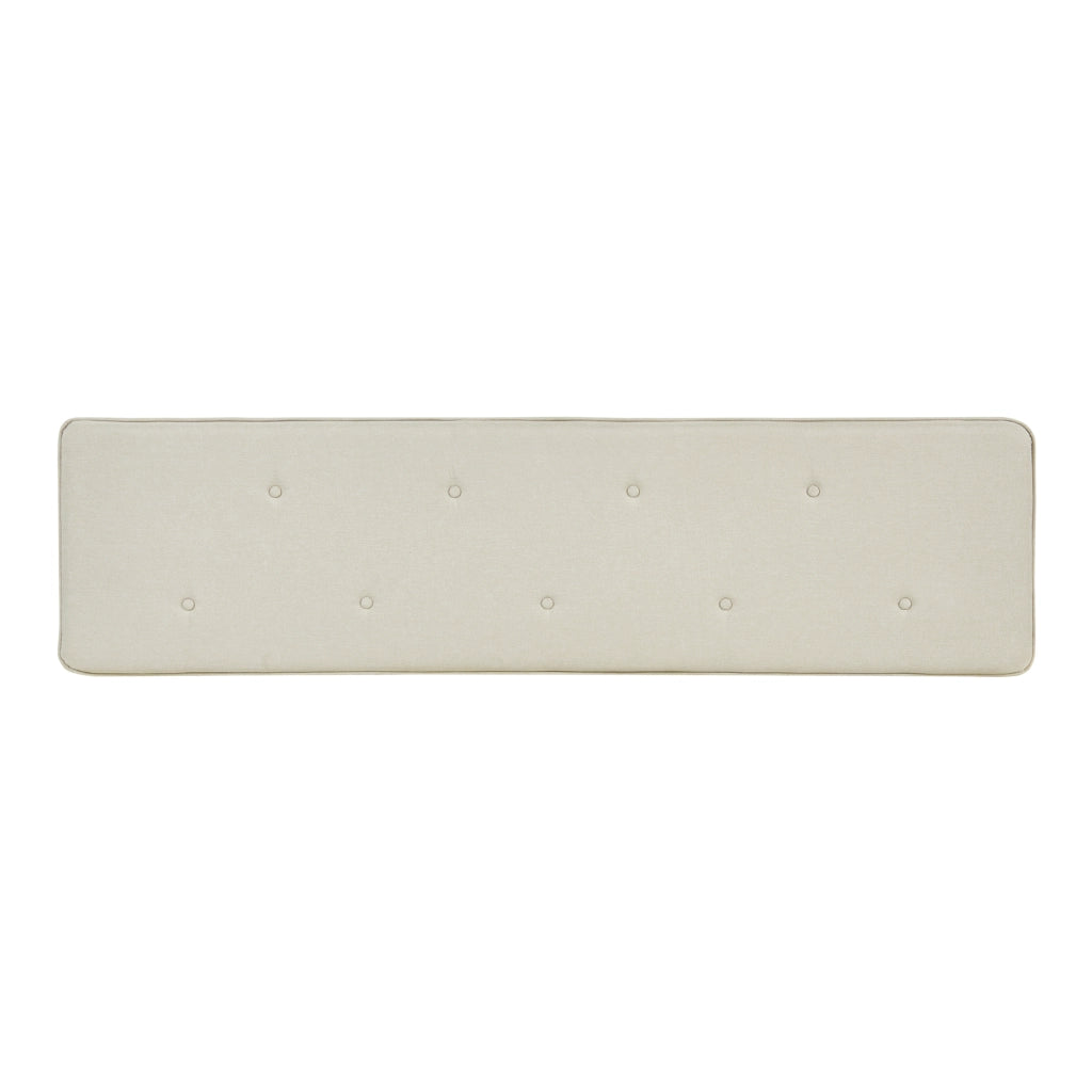 Testiera Letto Tokke Testata Imbottita da Parete 160x52 cm Beige [en.casa]